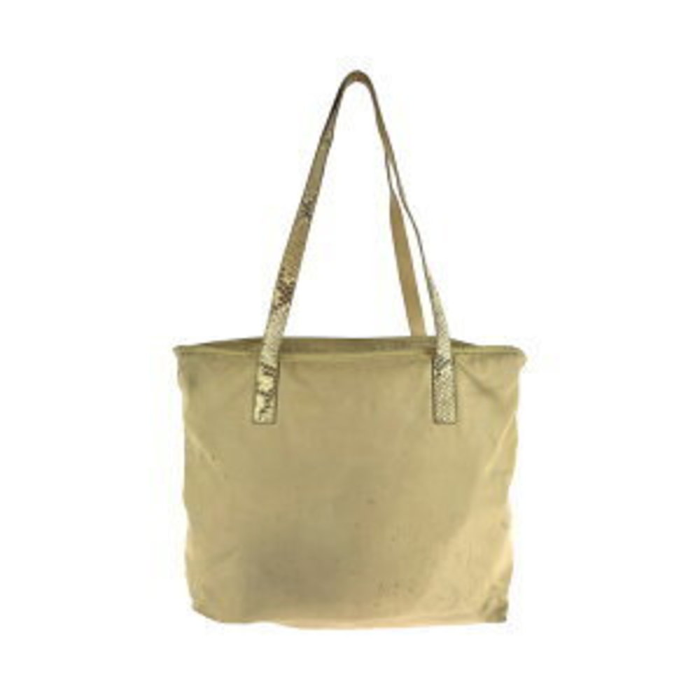 Prada Tessuto Python Leather Tote Bag Triangle Br… - image 2